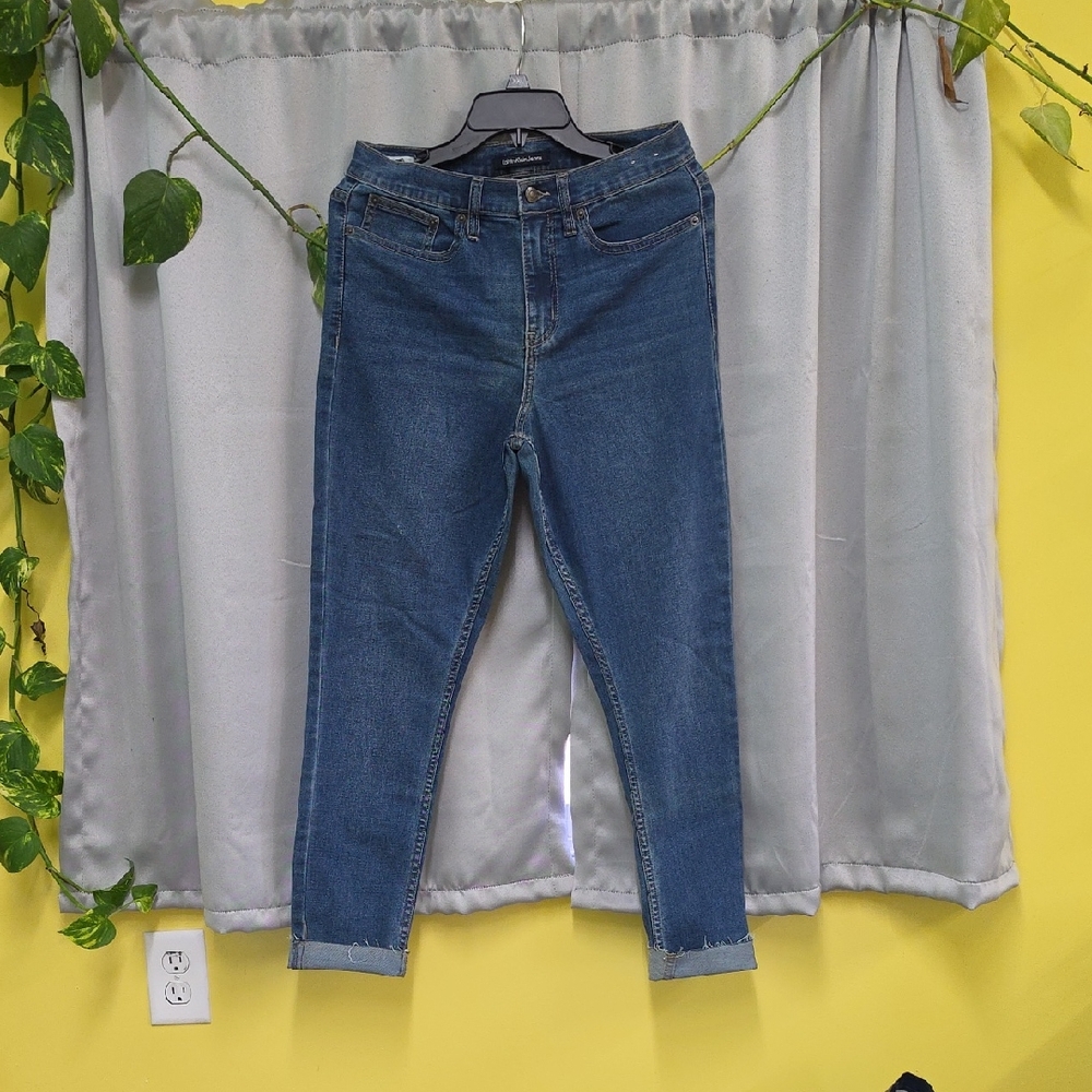 Calvin Klein Blue Ankle Jeans